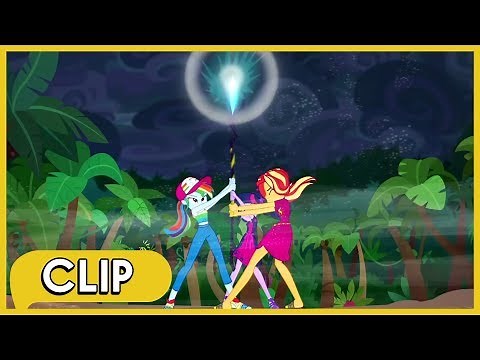 Sunset, Twilight & Rainbow absorb the Storm King's Magic - MLP: Equestria Girls [Spring Breakdown]