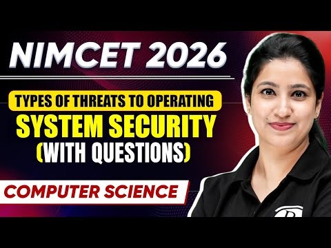 Types of threats to operating system security | Computer Science | NIMCET 2026 #nimcetentrance