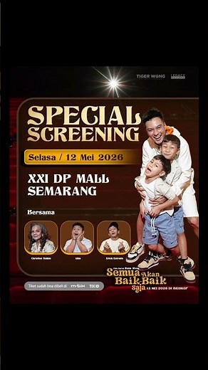Tiketnya sudah bisa kamu beli SEKARANG di aplikasi M-Tix & TIX ID #semuaakanbaikbaiksaja