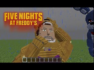 William Afton Full Springlock Scene in Minecraft - FNAF MOVIE ADDON MCPE