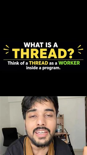 What is Single Thread vs Multithreading? #threading #programming #operatingsystems #techshorts