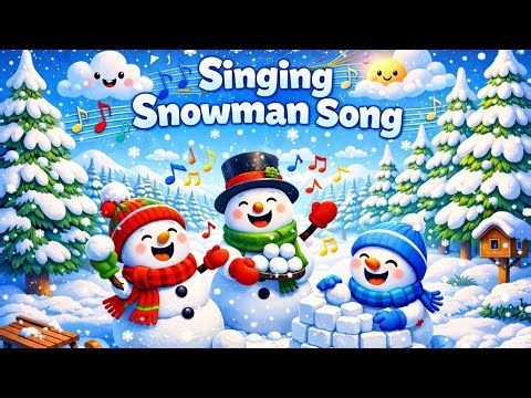 Singing Snowman Song ❄️☃️ | Fun Winter Song About Snowball Fights & Snow