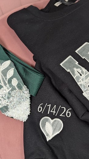 Lets take a look at two VERY different orders I embroidered - both Wedding Dress Keepsakes beautiful and unique to the bride and groom 🫶🏼 . . . . #machineembroidery #weddingdress #wedding #embroiderybusiness #bride #mamamel #bridetobe | MamaMel.Collection