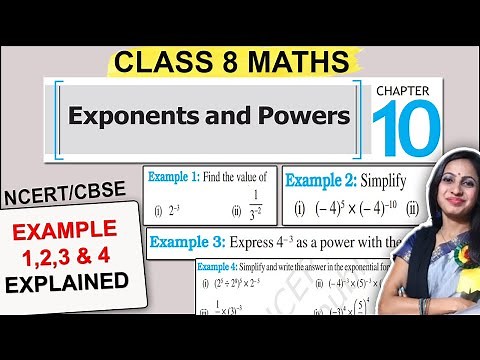 Class 8 Maths Chapter 10 Example 1,2,3 & 4 Solution | Exponents and Powers|8th Class NCERT Solutions
