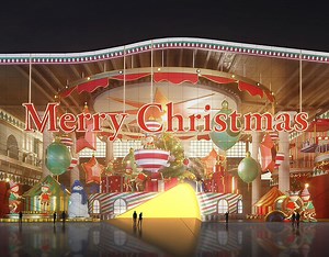 Christmas Projection mapping - Club Chroma
