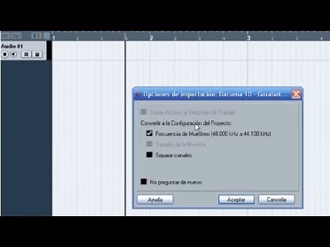 1er Tutorial de Cubase en español, Configuración y pistas audio. Cursos de Produccion Musical
