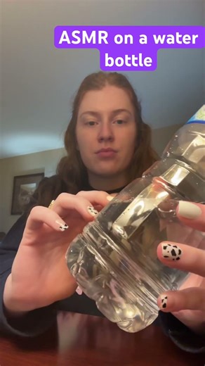 ASMR tapping on a water bottle and water sounds #asmr