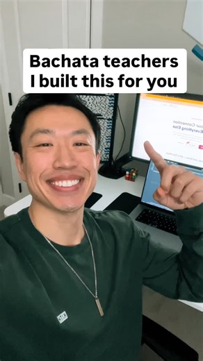 Terrance Xin on Instagram: "Bachata teachers use this in 2026 🚀 Help your students grow in real time. Help yourself to get more time back. This will give you the first movers advantage in your local area to help track your students growth. Simple friendly bookings UI for private lessons without constant text communication. You have full control to design your classes and your packages. The connection between teachers and students shouldn’t end when class does 🎶 Demo link in the comments 🔗 *A 