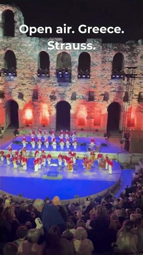 5,500 People Standing — Open Air in Greece | Strauss Capelle Vienna #shorts