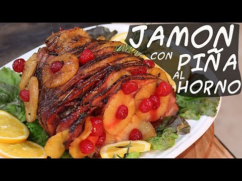 Baked Ham with Pineapple and Cherries