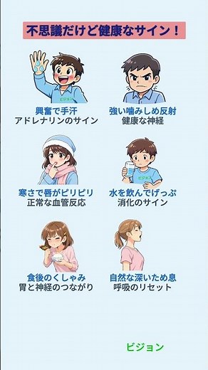 気になる体の反応 VS 実は健康のサイン