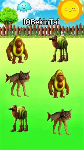 Guess the weird animals 🤯 Test your attention and brain speed 🧠🔥#shorts #brainchallenge #iqtest