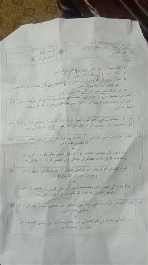April 5, 2026 aiou past paper cod 413 autumn 2025 sociology