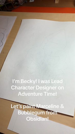 My most recent painting video of Marceline and Bubblegum! #adventuretime #bubbline #painting #gouache