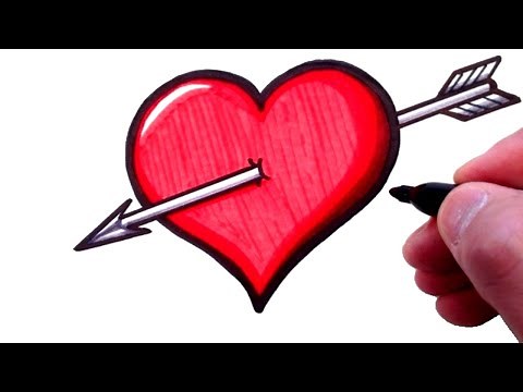 How to Draw a Heart with an Arrow