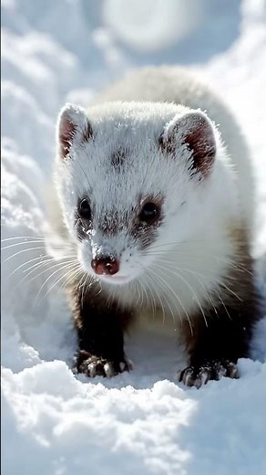 Dynamic Stoat Hunting in Snow | Ultra Realistic 16K Macro Wildlife Video