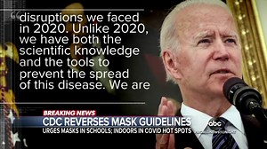 CDC reverse mask guidance for vaccinated people, schools