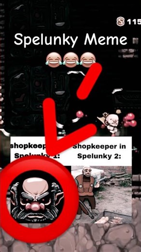 Spelunky Shopkeeper Meme #spelunky #spelunky2 #meme #funny