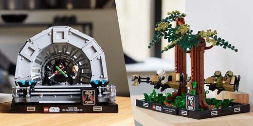 LEGO officially reveals new Emperor's Throne Room and Endor Speeder Chase diorama sets