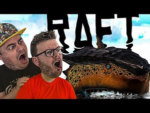 RAFT - RHINO SHARK - Boss Fight - With Daz Games + BitMoreDave