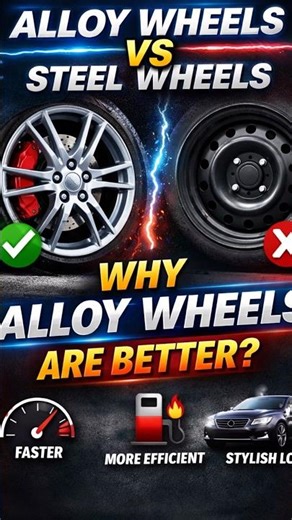 Alloy Wheels vs Steel Wheels 🚗 | Why Alloy Wheels Are Better?