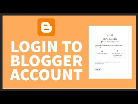 How to Login Blogger Account | Login to Blogger Account | Blogspot Account Sign In Google Account