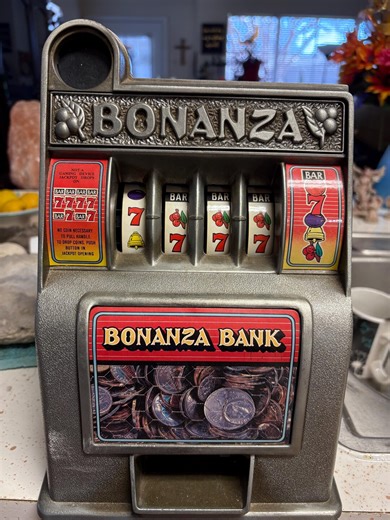 Bonanza Bank Mid 20th Century Vintage Coin Operated Slot Machine With Four Printed Spinning Wheel Dials Circa 1968-1974. - Etsy