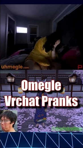 Omegle vrchat prank accidental face reveal #vrchat #omegle #memes #anime #laugh #viral