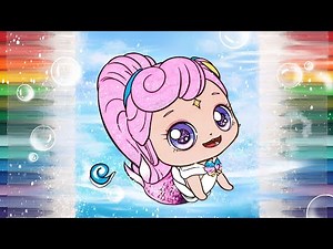 🐳색칠놀이🐳 캐치티니핑 극장판 사랑의 하츄핑 고래보석의 전설 인어 ver. 소라핑 색칠하기🎨 Catch teenieping SHELLYPING coloring 색칠공부