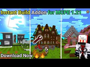 Minecraft Instant Structures Addon 1.21+ PE / BE