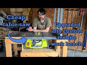How I upgraded a cheap table saw into a multifunctional mobile work bench