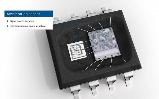 “加速度传感器”原理及应用（电容式）中英双字幕