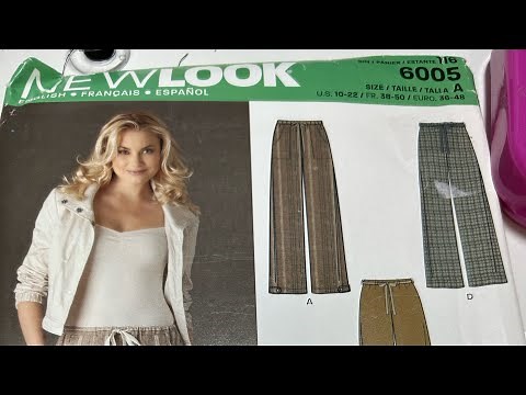 New Look 6005, pants A, tutorial-sew along part 1