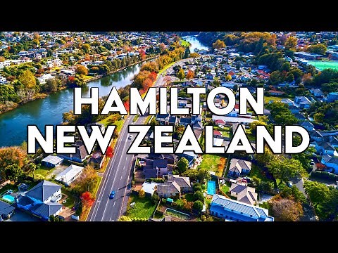 Driving Around The Beautiful Suburbs Of Hamilton, New Zealand In 4k HDR