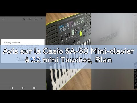 Avis sur la Casio SA-50 Mini-clavier à 32 mini Touches, Blanc