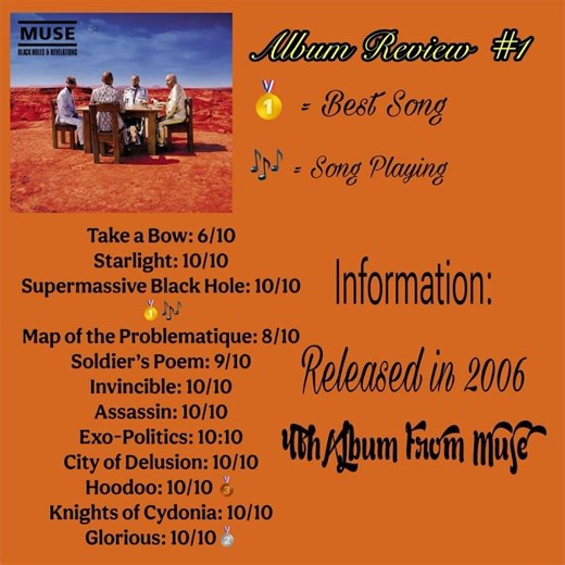 Muse - Black Holes and Revelations Album Review