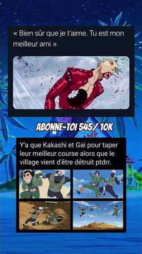 gai et kakashi c vrm des fou 🤣🤣 #funny #anime