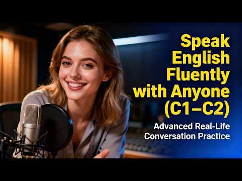 Speak English Fluently with Anyone (C1–C2) | Advanced Real-Life Conversation Practice