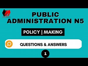 Municipal administration N5 | Policy Making