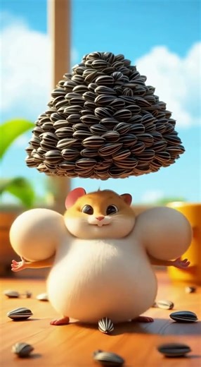 Hamster FAILS His ‘Gym Moment’ 😂💪🌻 #shorts