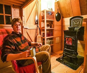 8.6K views · 129 reactions | FINISHING a SIMPLE Off Grid, Tiny Cabin Bed, Kitchen, Rainwater Harvesting EP 03 | Forest Dugout | Facebook