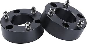 Dynofit 2.5" Leveling Lift Kit for Silverado Sierra 1500 (2007-2026), Raise Front Suspension 2-1/2 Inch, Set of 2Pcs Real Forged Strut Spacers for Chevy GMC 2WD/4WD Pickup