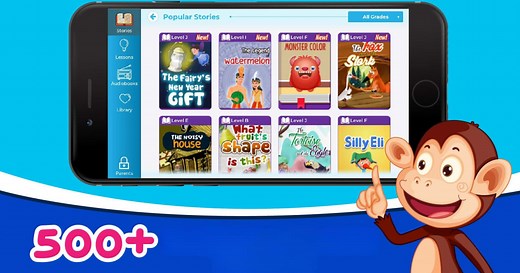 Download and run Monkey Stories: books, reading games for kids on PC & Mac (Emulator)