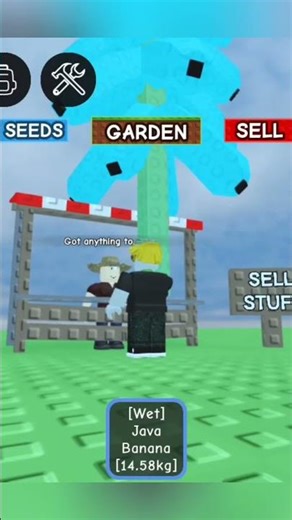 java banana in grow a garden #roblox #growagarden