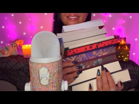 ASMR HUGE Book Haul🩷📚 NEW Releases 🫶 tapping - tracing - gripping✨ book triggers