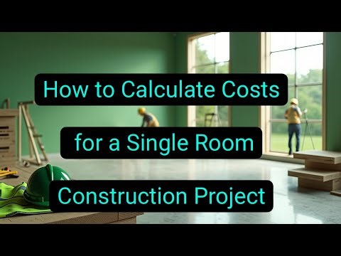 How To Calculate Costs For A Single Room Construction Project #rabin1965