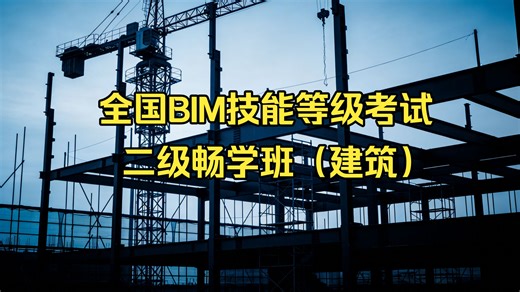 全国BIM技能等级考试二级畅学班（建筑）