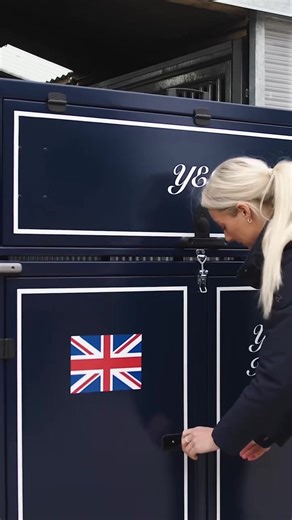 Custom Tack Locker: Full Branding in Use