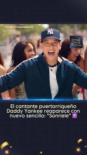 Gracias Dios TV on Instagram: "🙌🙏 “ANDO CON EL NAZARENO” | El cantante y evangelista Daddy Yankee regresa a la palestra musical con “Sonríele”, un sencillo que representa un reencuentro con su esencia artística y personal. El tema transmite un mensaje de fe en Cristo, gratitud, la superación y la importancia de sonreír ante las adversidades. Una nueva etapa tras la pausa “Sonríele” marca el inicio de una nueva etapa para el artista puertorriqueño, quien se alejó de los escenarios