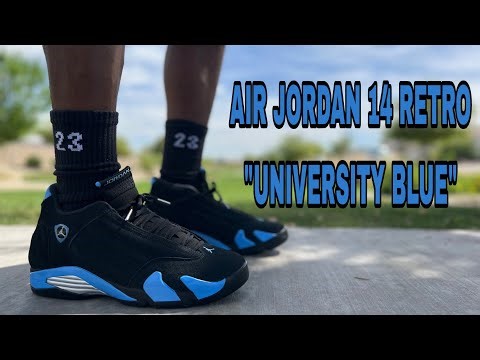 AIR JORDAN 14 RETRO "UNIVERSITY BLUE" 2026! REVIEW & ON FEET I ENJOY THESE BUT THESE HAVE FLAWS!
